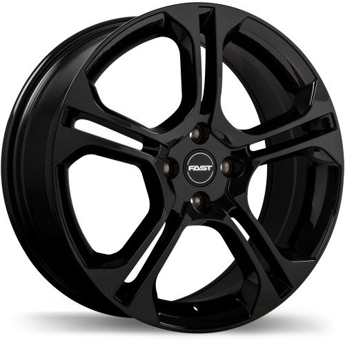 KiX 17x7.0 4x100mm +42 60.1mm | Gloss Black Finish
