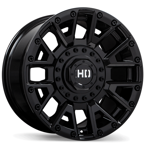 Knuckles 18x9.0 5x127 / 139.7mm +0 78.0mm | Gloss Black Finish