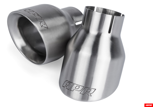 Brushed Double-Wall 4" Slash-Cut Tips (for use on APR cat-back system)