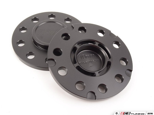 10mm Wheel Spacers with Integrated Hub Extenders - Black (Pair)