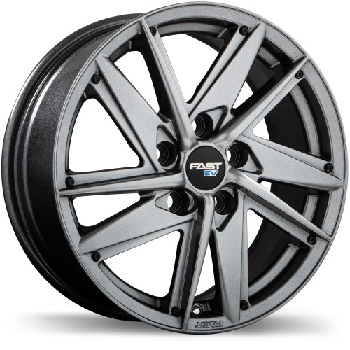 EV01 17x6.5 5x114.3mm +38 66.1mm | Titanium Finish