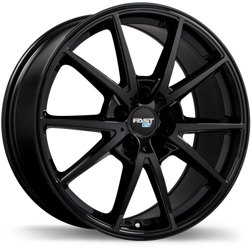 EV02 17x6.5 5x114.3mm +38 67.1mm | Gloss Black Finish