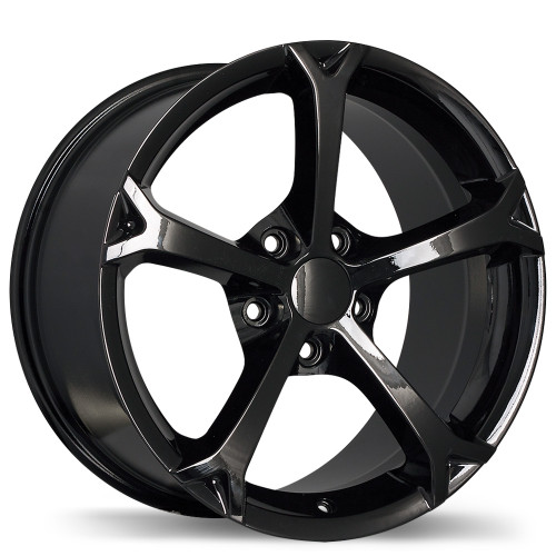 R147 19x10.0 5x120.65mm +79 70.3mm | Gloss Black Finish