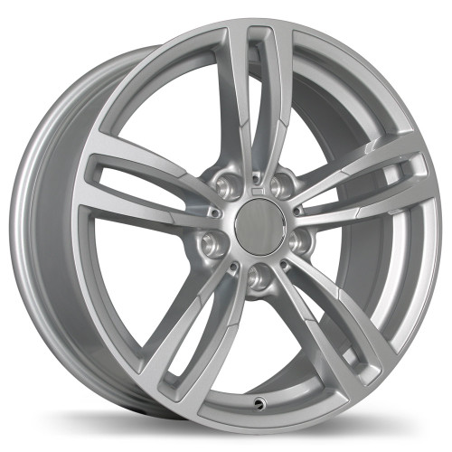 R163A 19x8.5 5x120mm +35 74.1mm | Gloss Siliver Finish