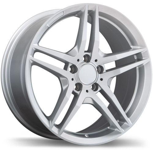 R170 18x8.5 5x112mm +32 66.5mm | Gloss Siliver Finish