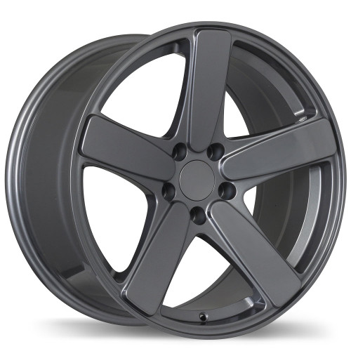 R182 18x8.0 5x112mm +21 66.5mm | Gloss Gunmetal Finish