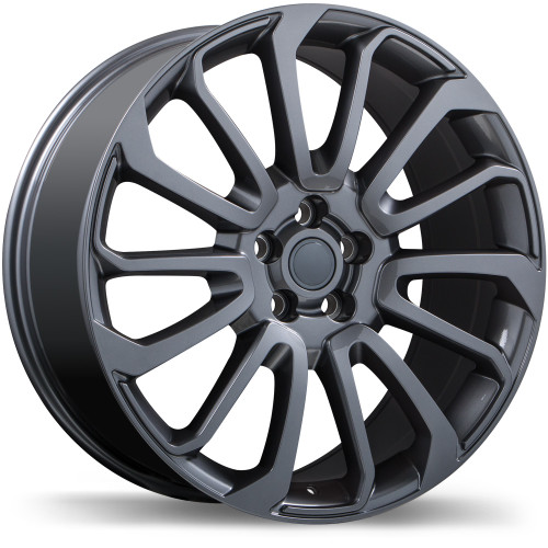 R190A 22x9.5 5x120mm +45 72.6mm | Gloss Gunmetal Finish