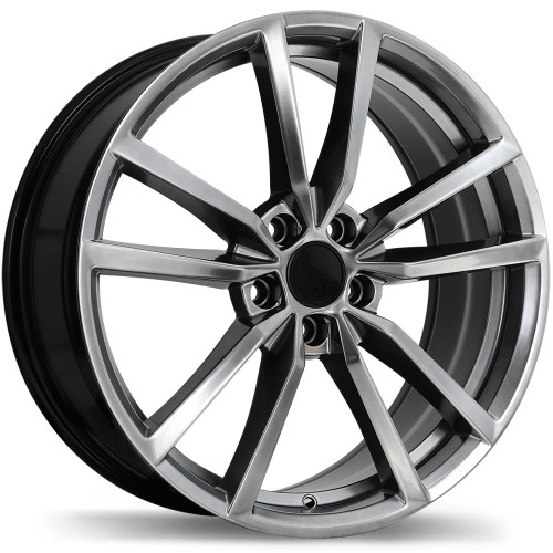 R195 17x7.5 5x112mm +45 66.5mm | Dark Hyper Silver Finish