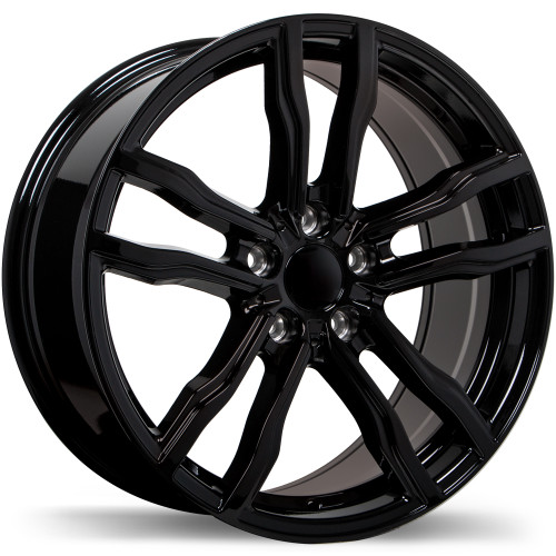R200 19x9.0 5x120mm +45 74.1mm | Gloss Black Finish