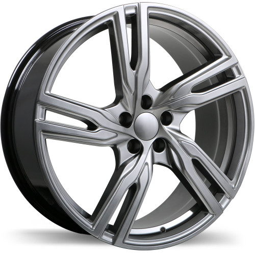 R221 18x8.0 5x108mm +50 65.1mm | Dark Hyper Silver Finish