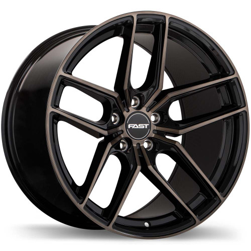 Aristo 19x11.0 5x114.3mm +40 72.6mm | Gloss Black Machined Face & Smoked Clear