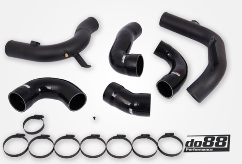 AUDI / VW - 1.8 / 2.0 TSI (MQB) do88 IC Pressure pipes, Black hoses