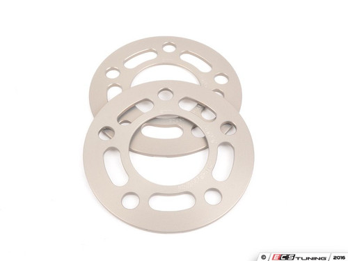 5mm Big Pad Wheel Spacers - Silver (Pair)