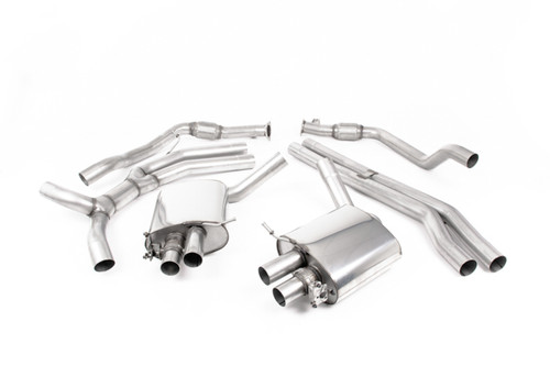 Milltek Sport Cat Back (Road+) with Cerakote Black Oval Tips