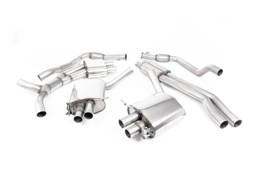 Milltek Sport Cat Back Resonated EC Approved - with Polished Oval Tips | SSXAU753