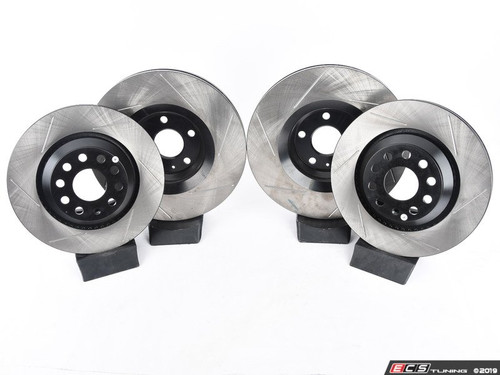 Front And Rear Slotted V4 Brake Rotor Kit (340x30/310x22)