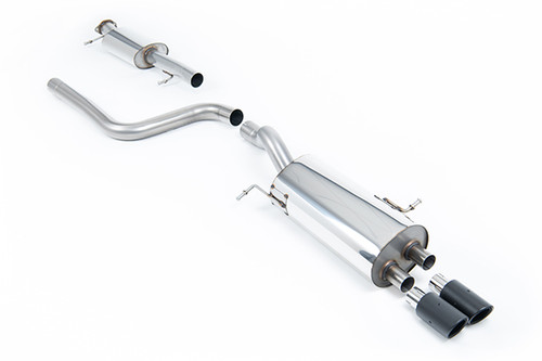 Milltek Resonated (Quieter) Cat-Back Exhaust System with Carbon Jet-80 Trims