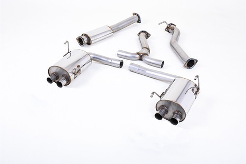 Milltek Resonated (Quieter) Cat-Back Exhaust System with MSUB169 Connector & Burnt Titanium GT-100 Tips