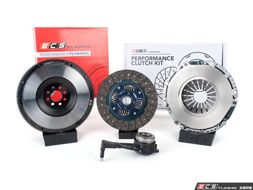 ECS Tuning Stage 2 Performance Clutch Kit with Lightweight Forged Steel Flywheel (18.85lbs)