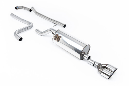 Milltek Road+ Cat-Back Exhaust System with Twin GT-90 Polished Trims