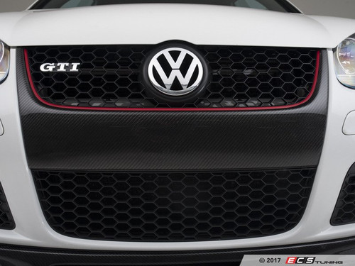 Carbon Fiber Front Grille Frame Overlay
