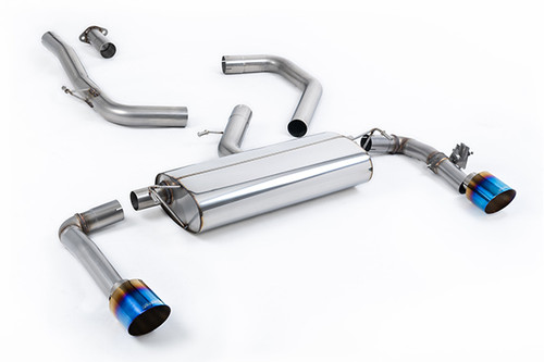 Milltek OPF/GPF Back System with GT-115 Burnt / Blue Titanium Trims