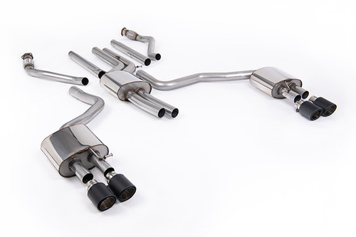 Milltek Resonated Cat Back with Carbon Trims