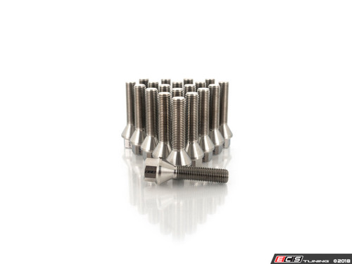 Titanium Conical Seat Wheel Bolt - 12x1.5x45mm - Set Of 20 Titanium Conical Seat Wheel Bolt - 12x1.5x45mm - Set Of 20