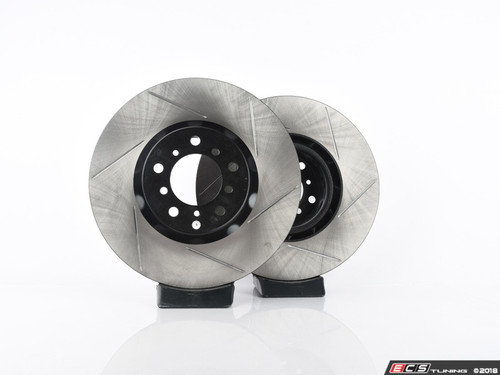 Front V4 Slotted Brake Rotors - Pair (345x32)