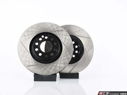 Front V4 Slotted Brake Rotors - Pair (321x30) | ES3537556