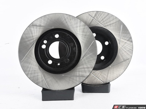 Front V4 Slotted Brake Rotors - Pair (312x25) | ES3537580