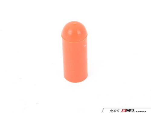 Silicone Rubber Round Cap, High Temperature, Fits 9/16" OD, 1-1/2" Inside Height - Red
