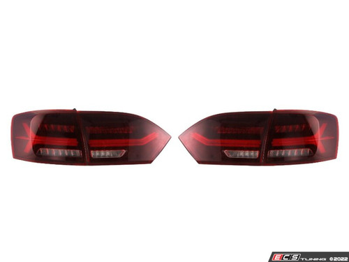 Audi Style LED Tail Light Set - Dark Cherry