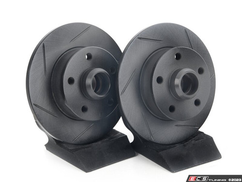 Rear V5 Slotted Brake Rotors - Set (226x10)
