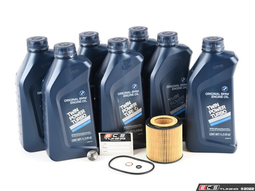 Genuine BMW Oil Change Kit - with Turner Titanium Magnetic Drain Plug