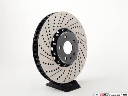 2pc 365mm Cross Drilled & Slotted Rotor - Right B8/B9