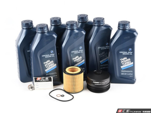 Ultimate Genuine BMW Oil Change Kit - with Turner Titanium Magnetic Drain Plug