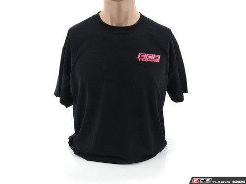 Black With Flo Pink ECS Short Sleeve T-Shirt
