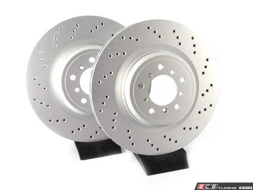 Front V5 Drilled Brake Rotors - Set (360x30)