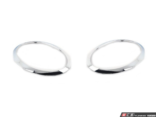 Headlight Trim Ring Chrome  - Set