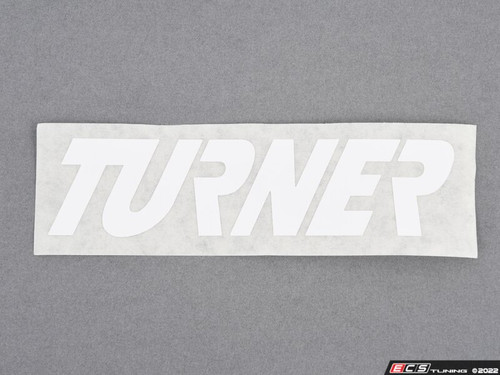 Turner Motorsport Sticker(White) - 1.48" x 6.0"