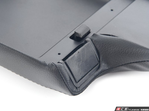 E46 Front Armrest Lid - Black Leatherette