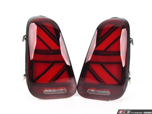 MINI Cooper Union Jack LED Clear RED/RED/RED Led Taillights R50 R52 R53 2002-2008 - Set