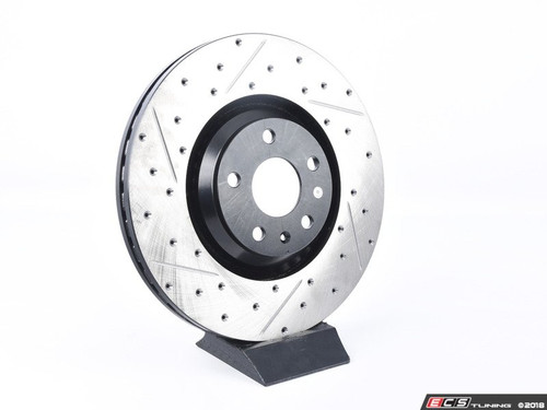 Front V4 Cross Drilled & Slotted Brake Rotor - Right (340x30)