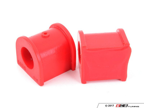 Polyurethane Greaseable Sway Bar Bushings - Sold As A Pair - 25mm - Red