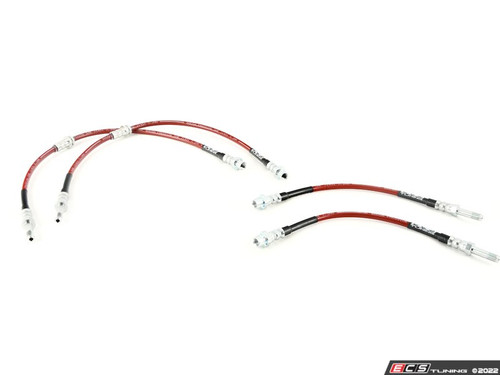 Front & Rear Exact-Fit Stainless Steel Brake Lines - Kit - ES4659684