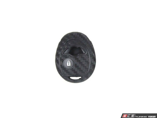 Carbon Fiber Pattern Soft Silicone Key Fob Cover - ES4476469