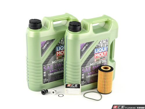 Liqui Moly Molygen Oil Service Kit (5w-40) - With ECS Magnetic Drain Plug - ES4643024