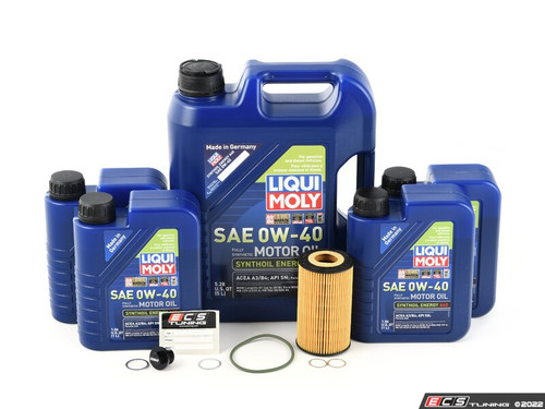 Liqui Moly Molygen Oil Service Kit (5w-40) - With ECS Magnetic Drain Plug - ES4643008
