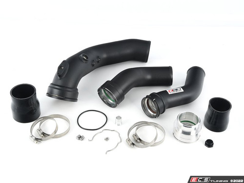 N55 Charge Pipe & Boost Pipe Kit - Powdercoated Black - ES4428254